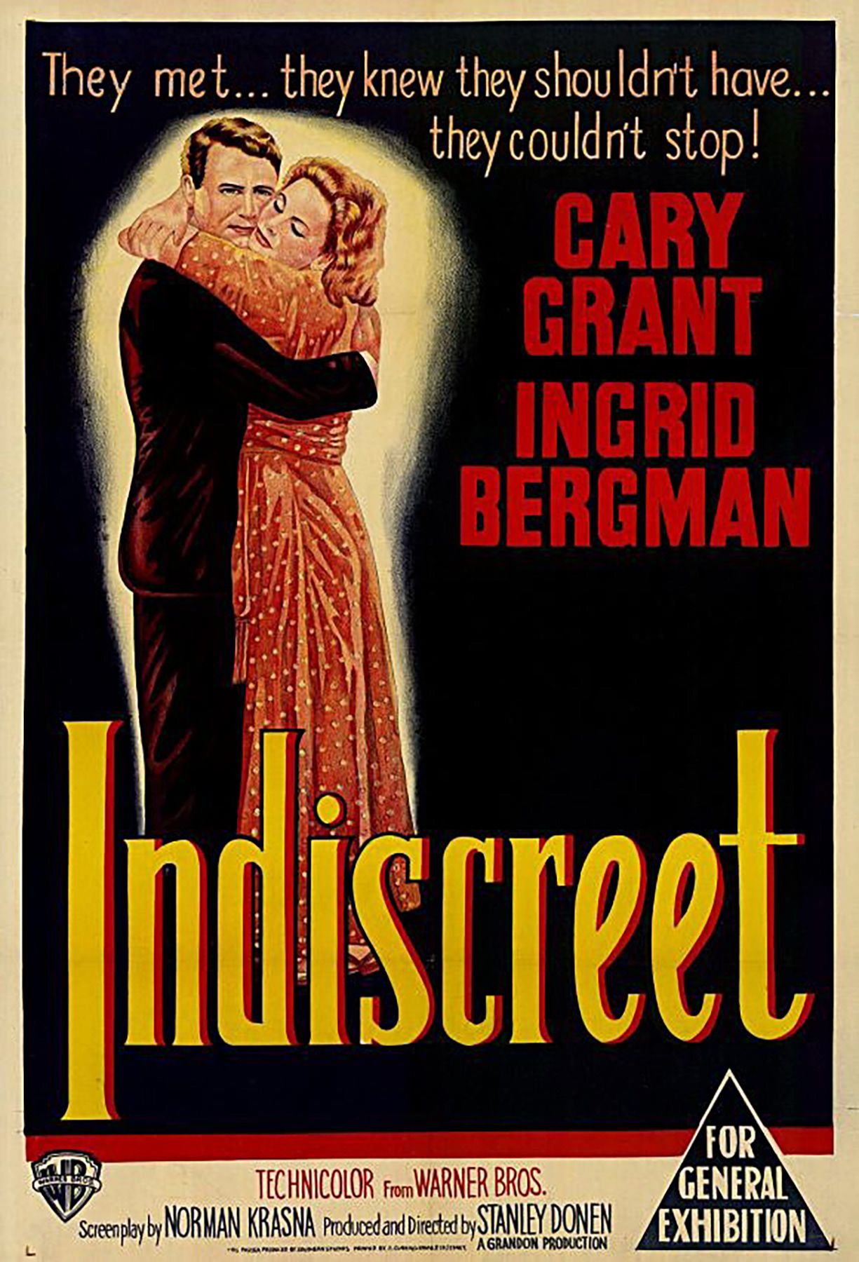 Indiscreet 1958 Film Poster