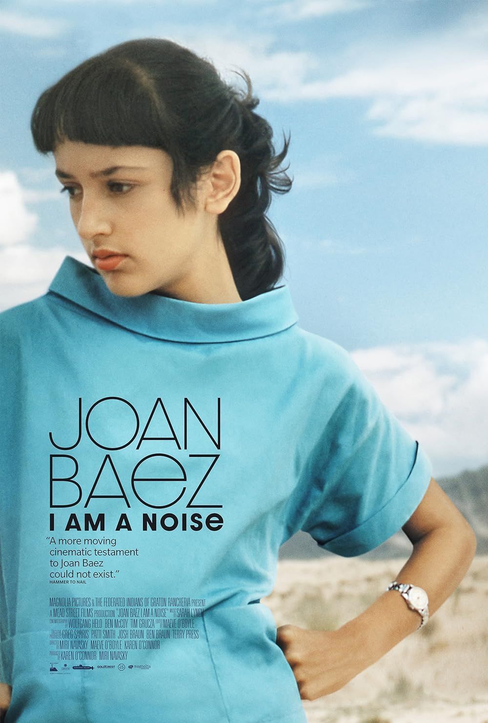 The poster for Joan Baez: I Am a Noise