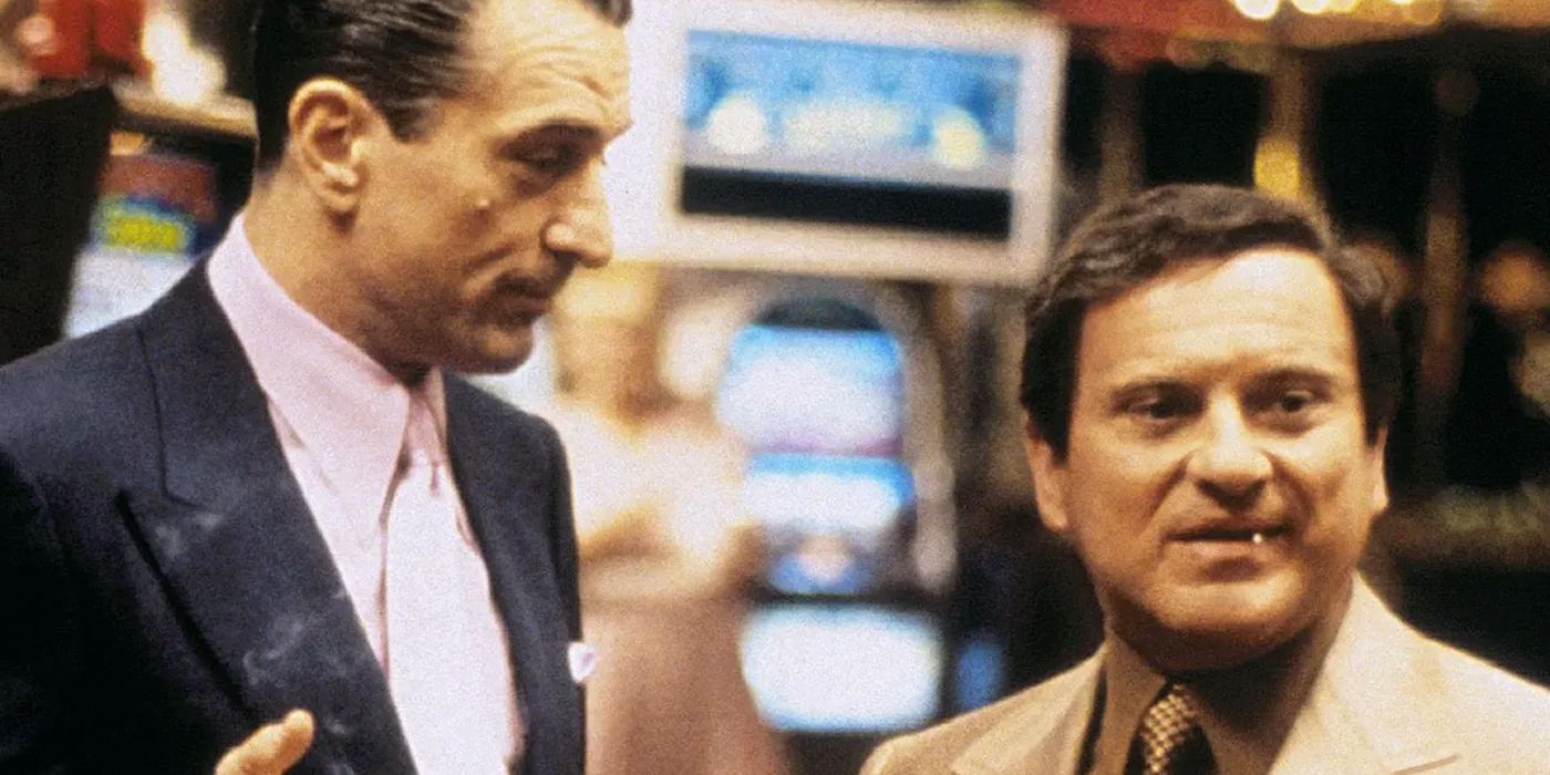 Joe Pesci as Nicky Santoro talking to Robert De Niro as Ace in Casino (1995)