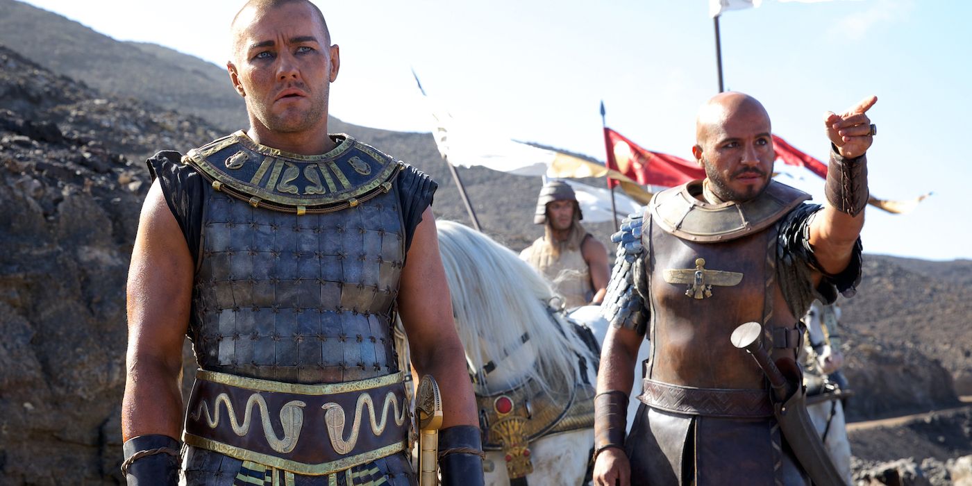 Ramses (Joel Edgerton) and Commander Khyan (Dar Salim) in Exodus: Gods and Kings