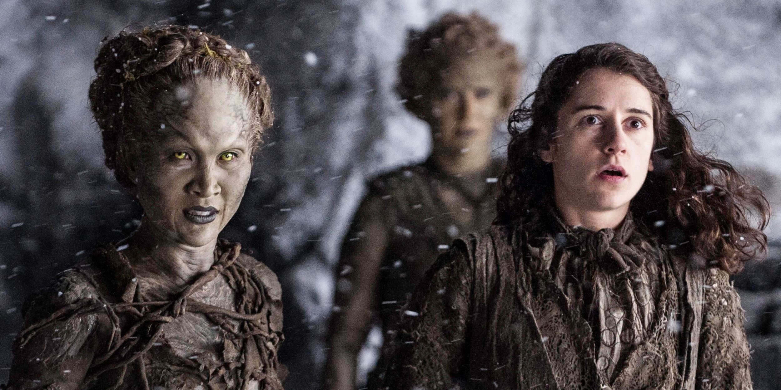 Meera (Ellie Kendrick) with the Children of the Forrest in 'Game of Thrones'