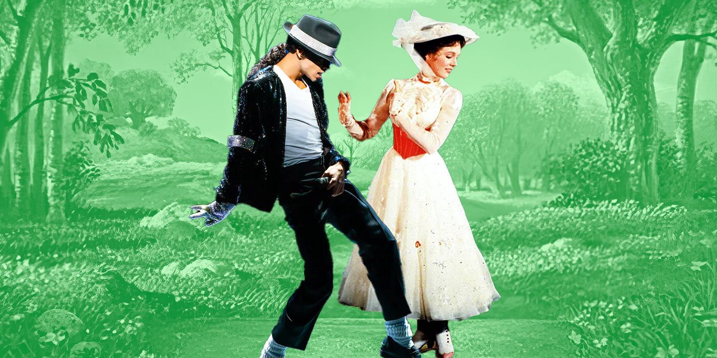 Michael Jackson with Julia Andrews as Mary Poppins