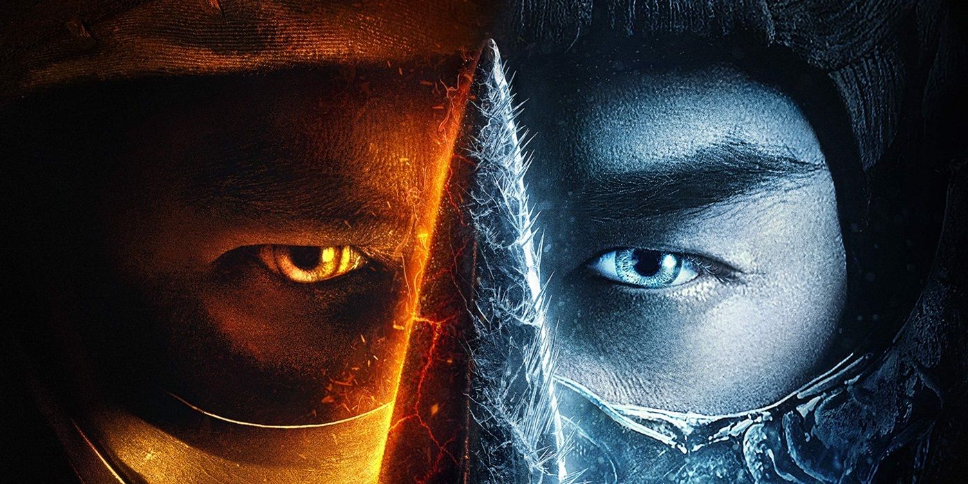 Hiroyuki Sanada as Scorpion and Joe Taslim as Sub-Zero on the poster for 2021's Mortal Kombat