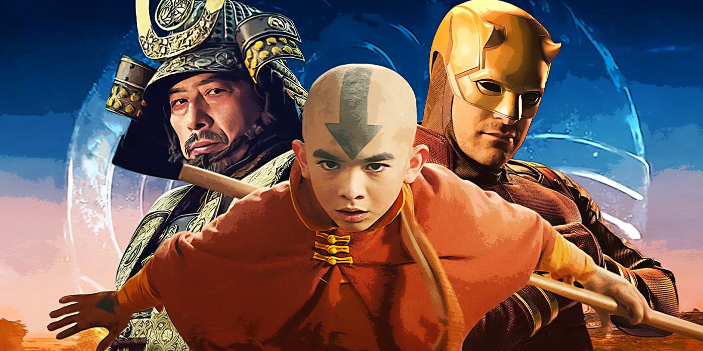 Hiroyuki Sanada in Shogun, Gordon Cormier in Avatar: The Last Airbender, and Charlie Cox as Daredevil