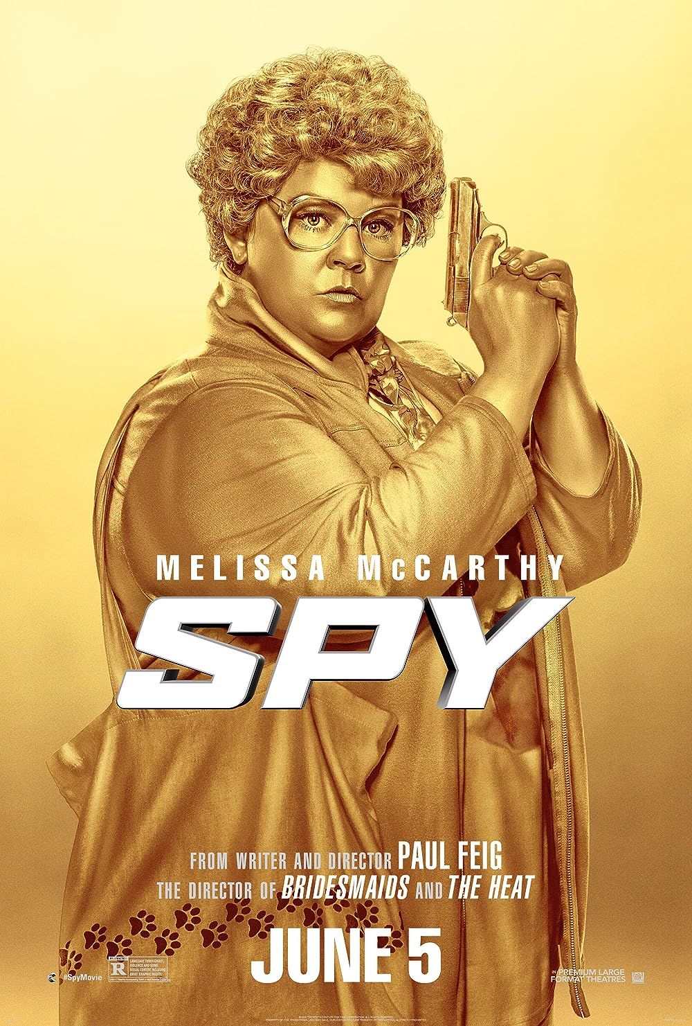 Melissa McCarthy on the Spy movie poster