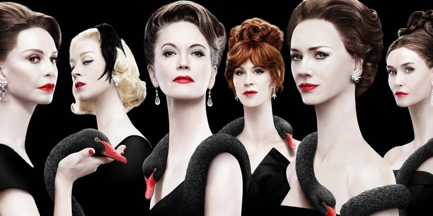 Naomi Watts, Diane Lane, Chloe Sevigny, Calista Flockhart, Demi Moore and Molly Ringwald as the Swans in a promo pic for 'Feud: Capote vs the Swans'