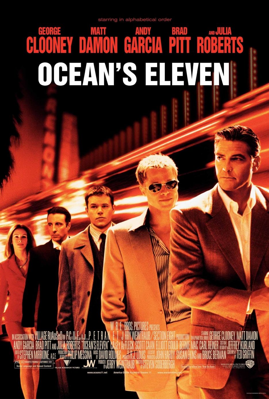 Oceans Eleven 2001 Movie Poster
