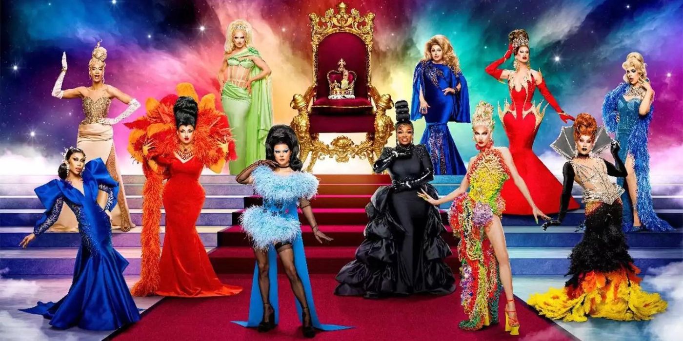 The 11 Queens from across the globe competing on RuPaul's Drag Race UK vs the World 2 