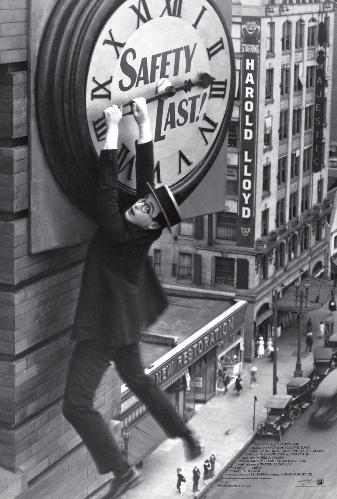 Safety Last! movie poster featuring Harold Lloyd