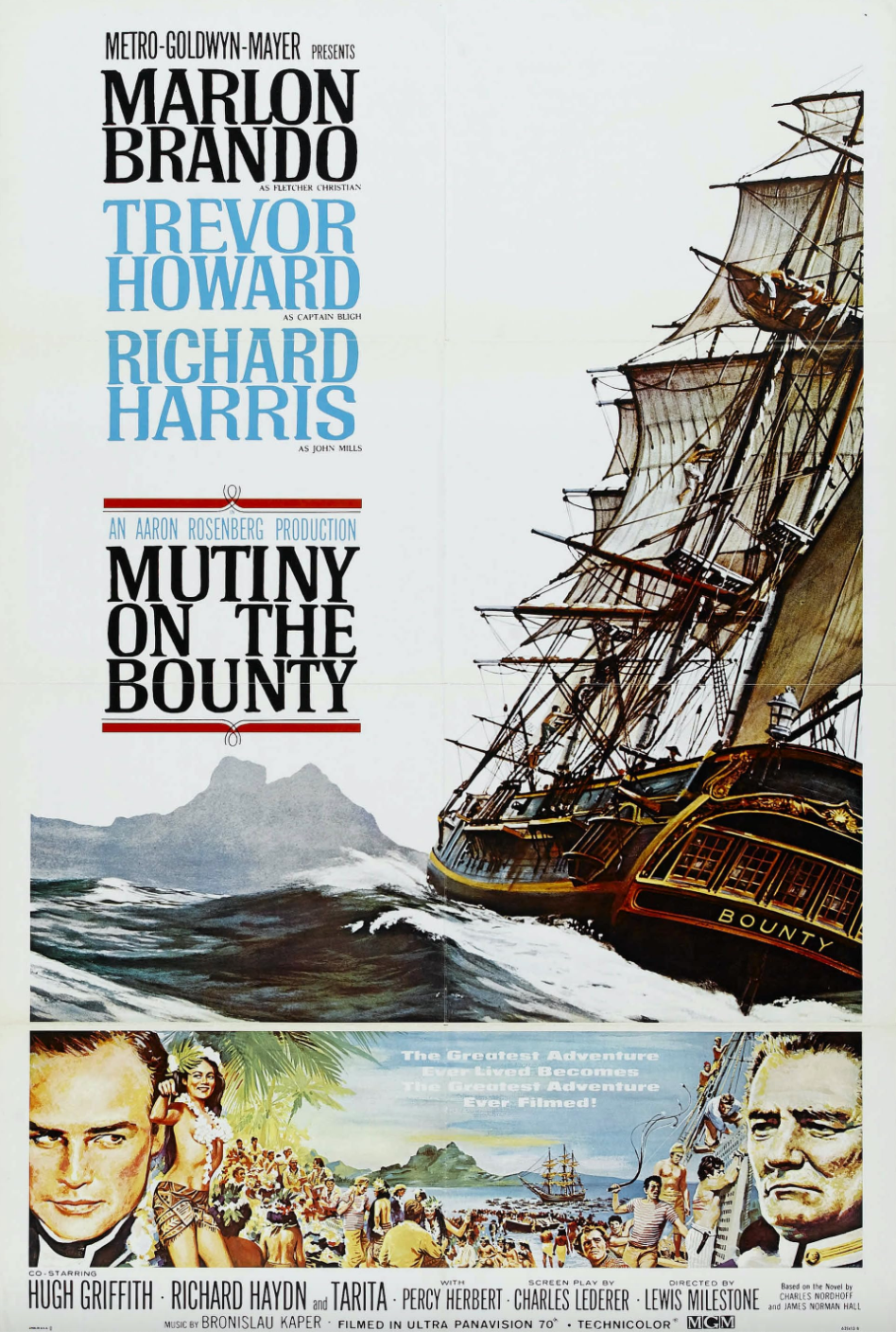 Movie Poster for Mutiny on the Bounty (1962)