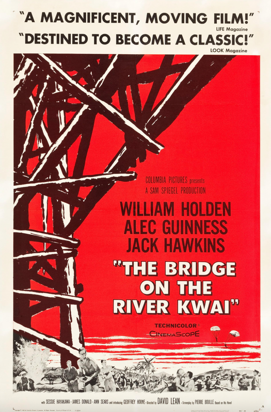 Movie poster for The Bridge on the River Kwai