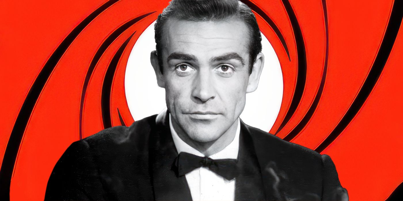 Custom image of Sean Connery as James Bond against a red background