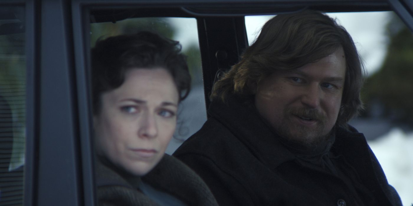 Jen Tullock and Michael Chernus as Devon and Ricken in Severance