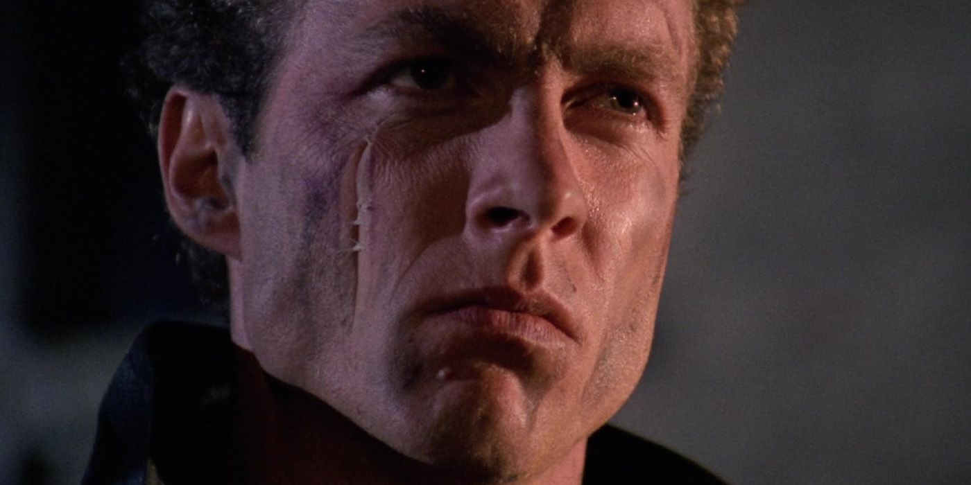 The Terminator-lite Samuel Fuller (Cristopher Ahrens) attacks in 'Shocking Dark'