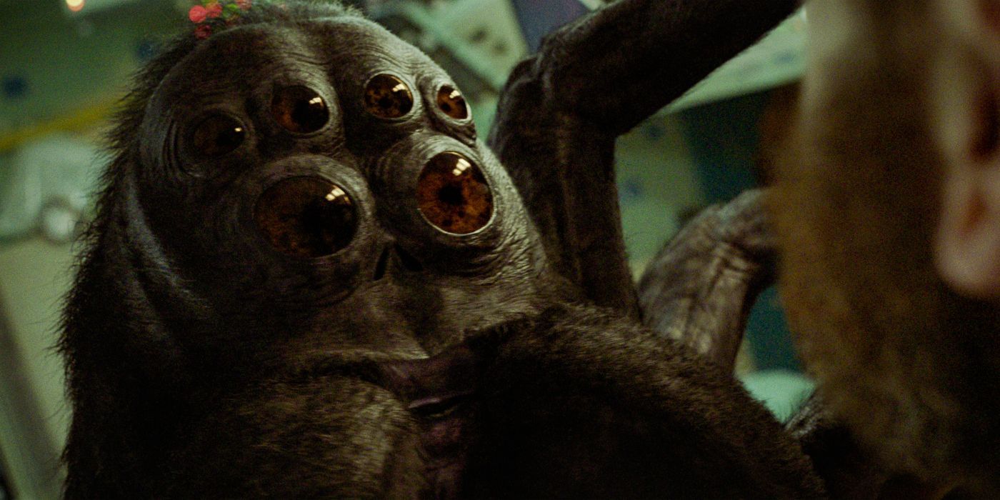 Hanus, the alien spider, voiced by Paul Dano, in Spaceman