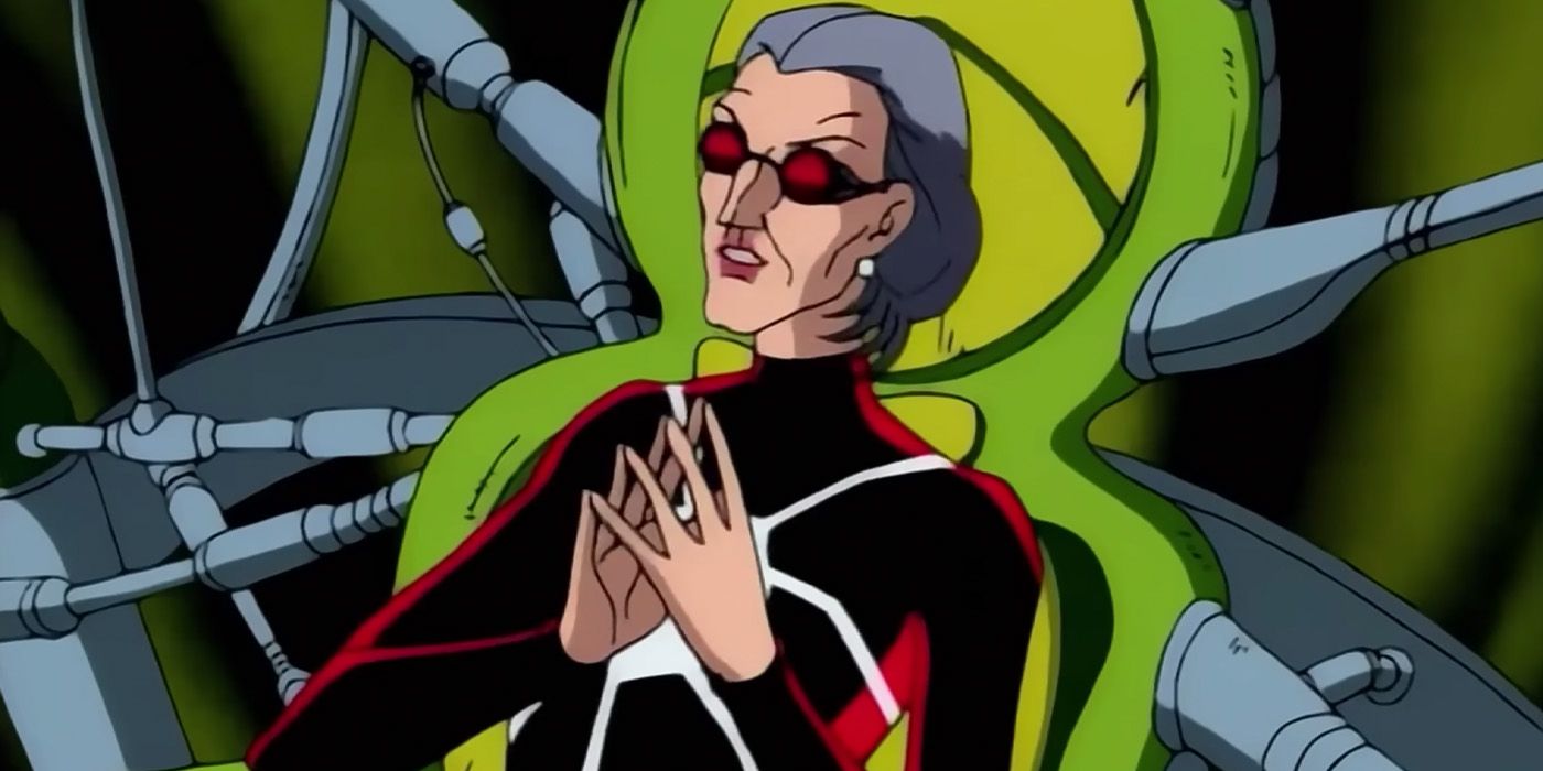 Madame Web (Joan Lee) waits for Spider-Man in 'Spider-Man: The Animated Series'