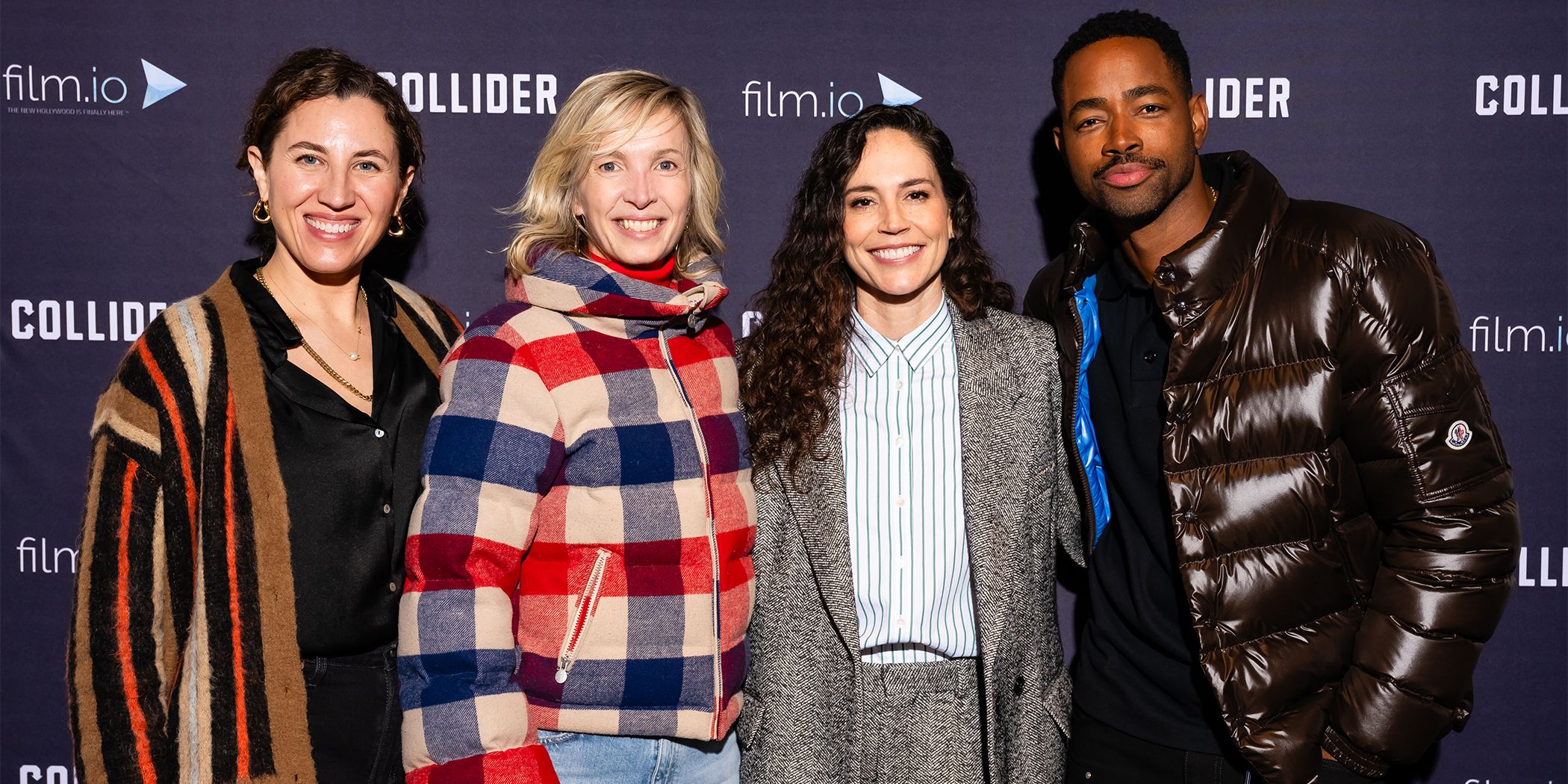 Producers, director, and Sue Bird pose for a photo at Sundance 2024 for doc Sue Bird: In the Clutch