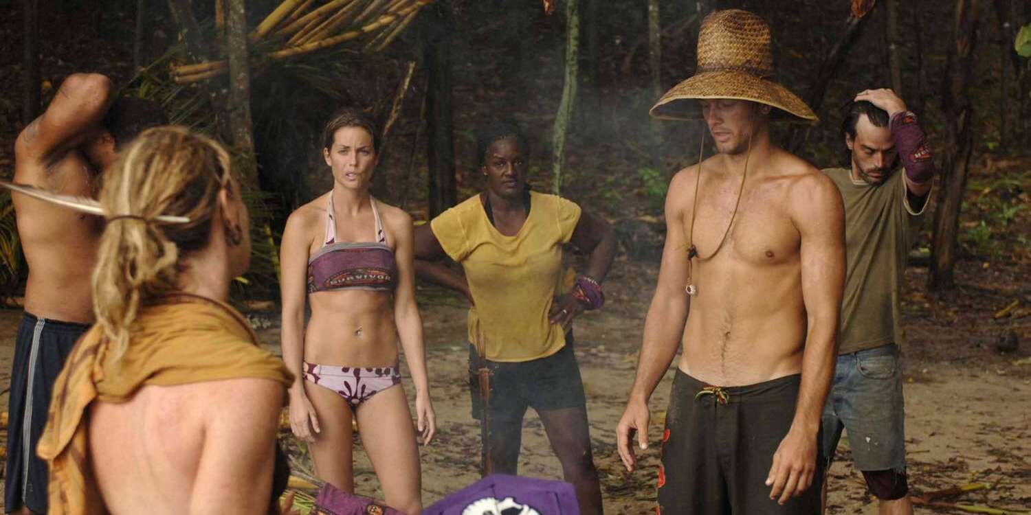 A still from Survivor's 12th season, Panama - Exile Island