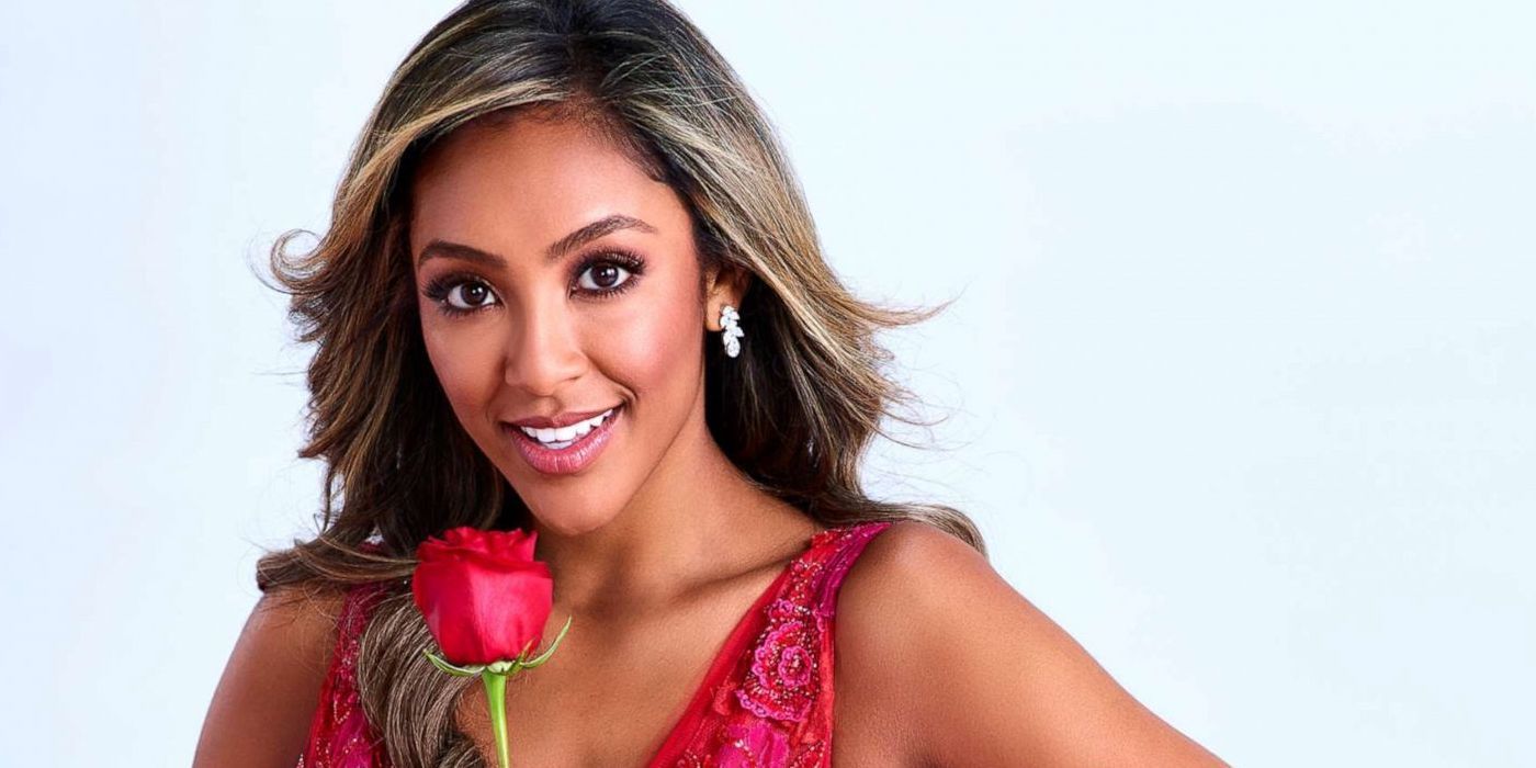 Tayshia Adams poses with red rose for 'Bachelorette' promo 2020