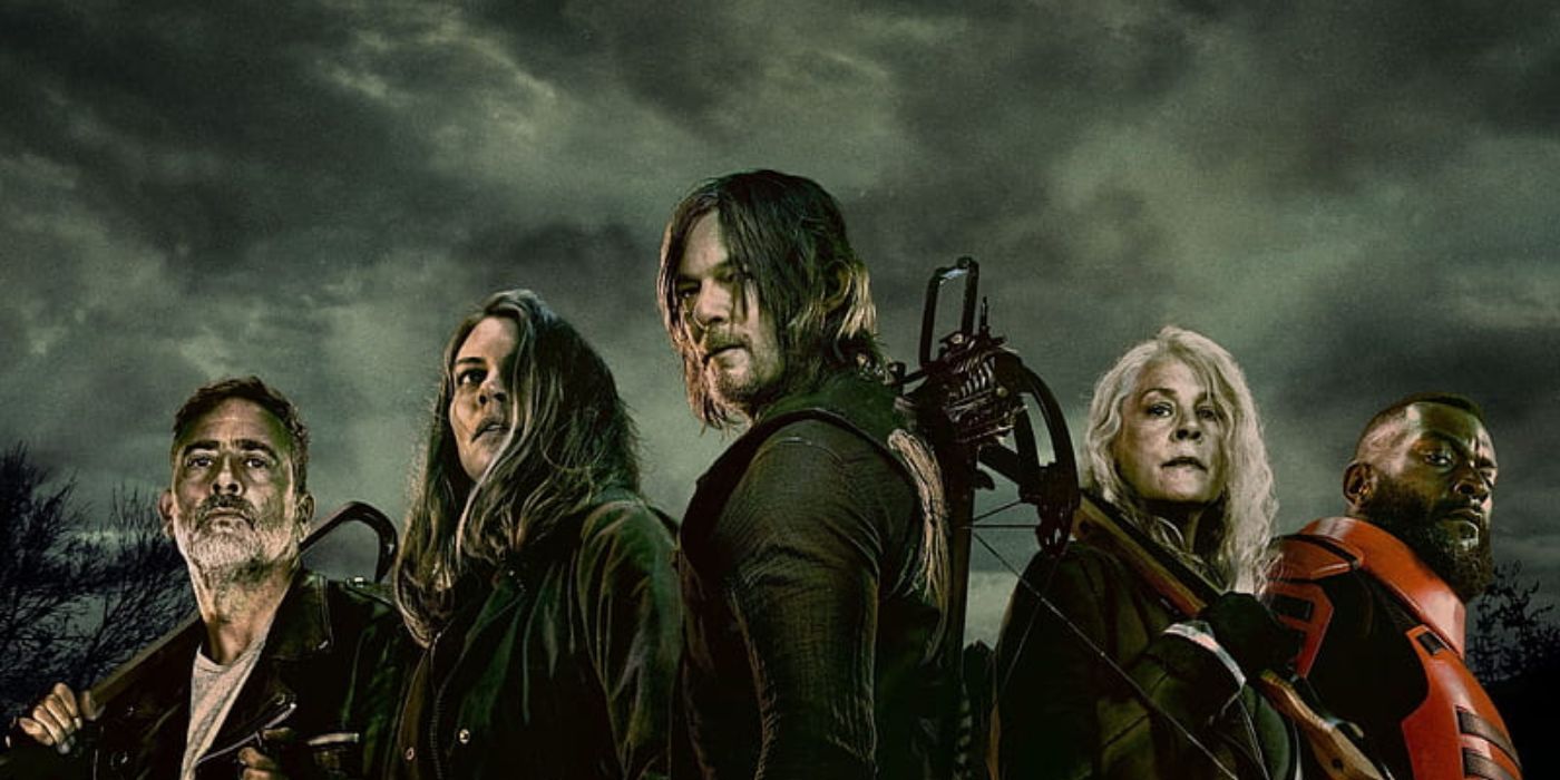 Promotional image for 'The Walking Dead' showing the cast