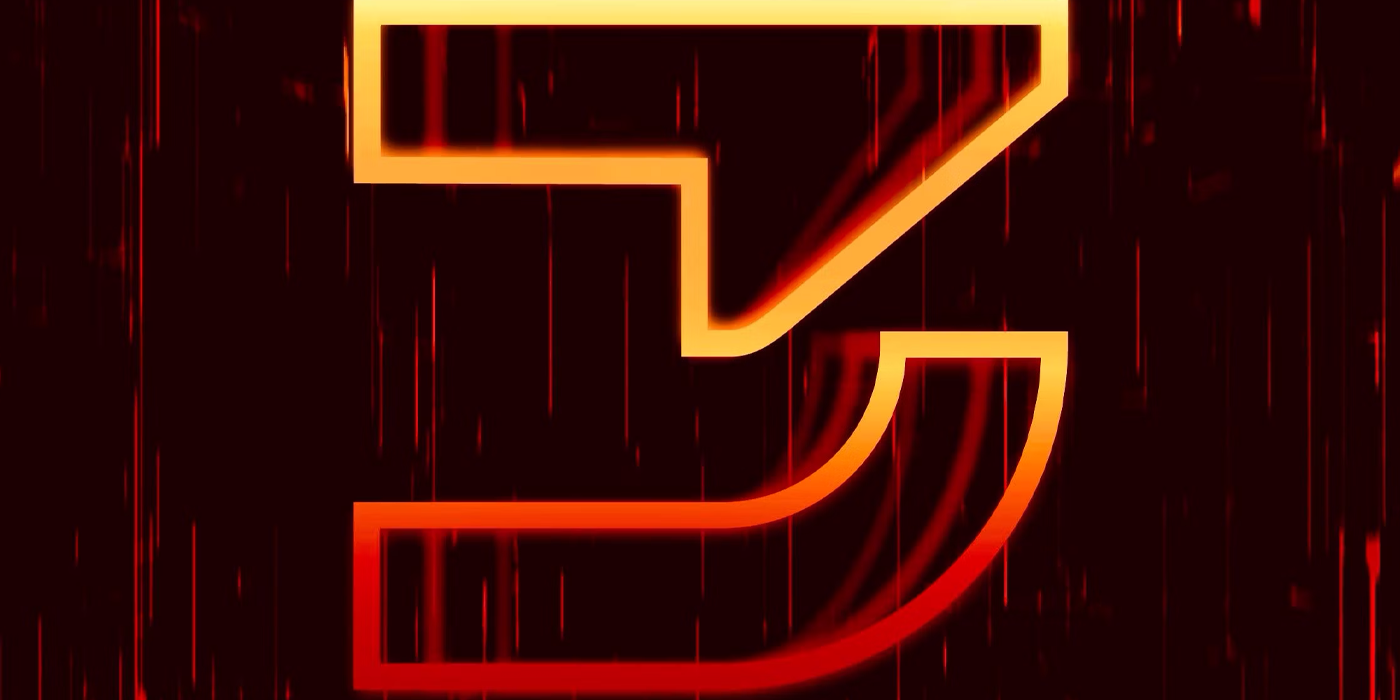 a 3 in the tron font for Tron: Ares