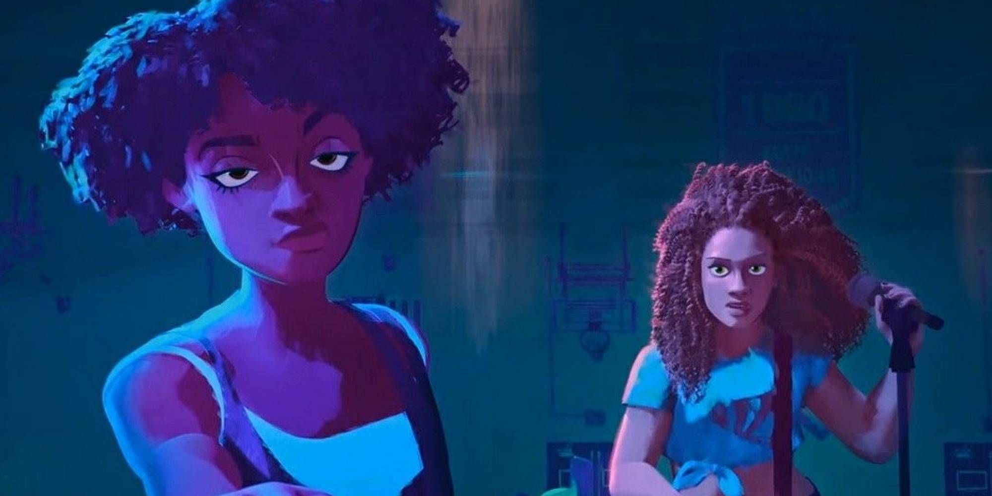 Two girls in Spider-Man: Across the Spider-Verse