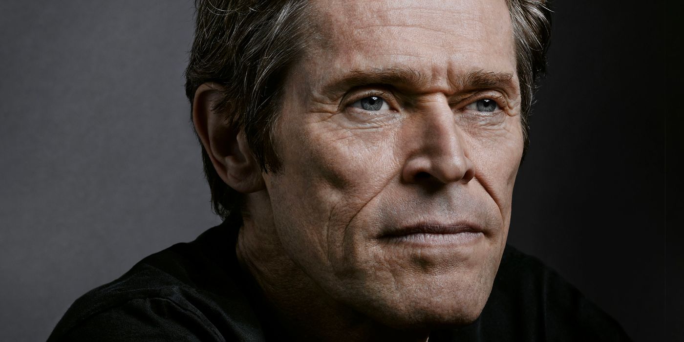 Willem Dafoe sits for a headshot