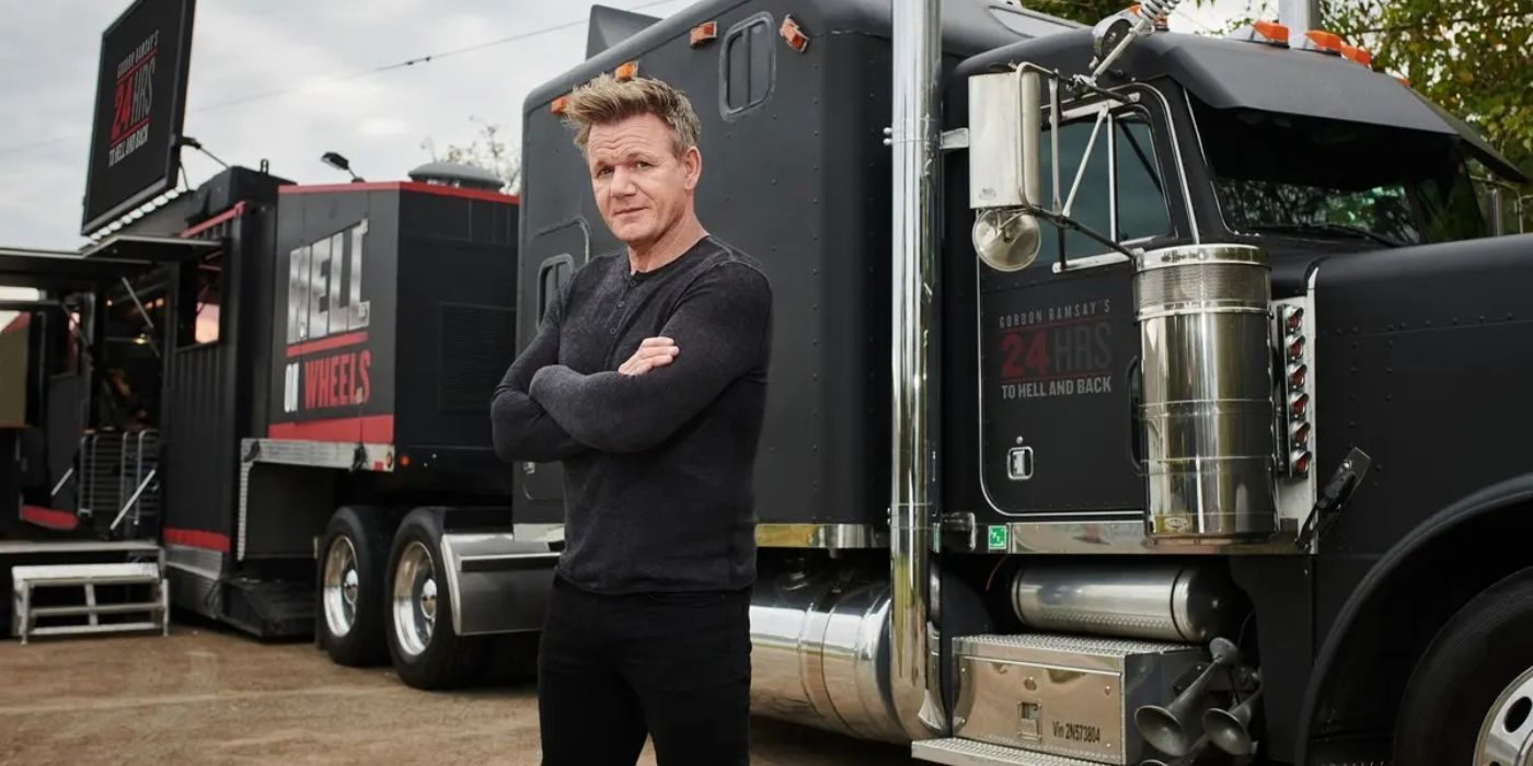 Gordon poses in front of his 'Hell on Wheels' truck