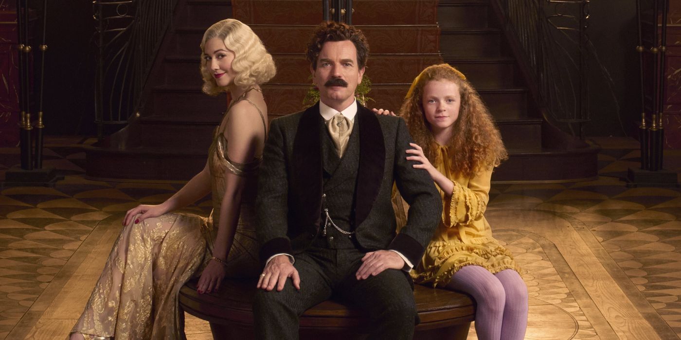 Mary Elizabeth Winstead, Ewan McGregor, and Alexa Goodall as Anna, Count Rostov, and Nina in A Gentleman in Moscow