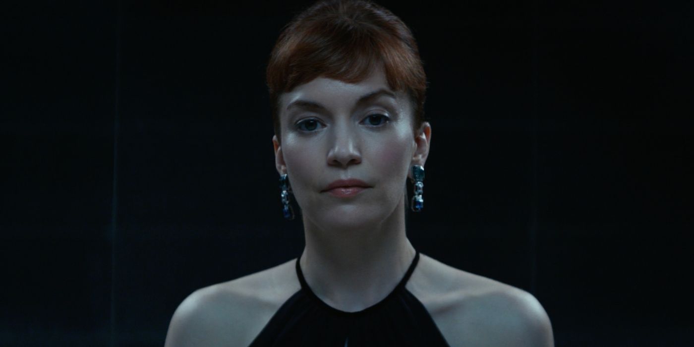 Britt Lower as Helena Eagan in the Season 1 Finale of Apple TV+&rsquo;s Severance