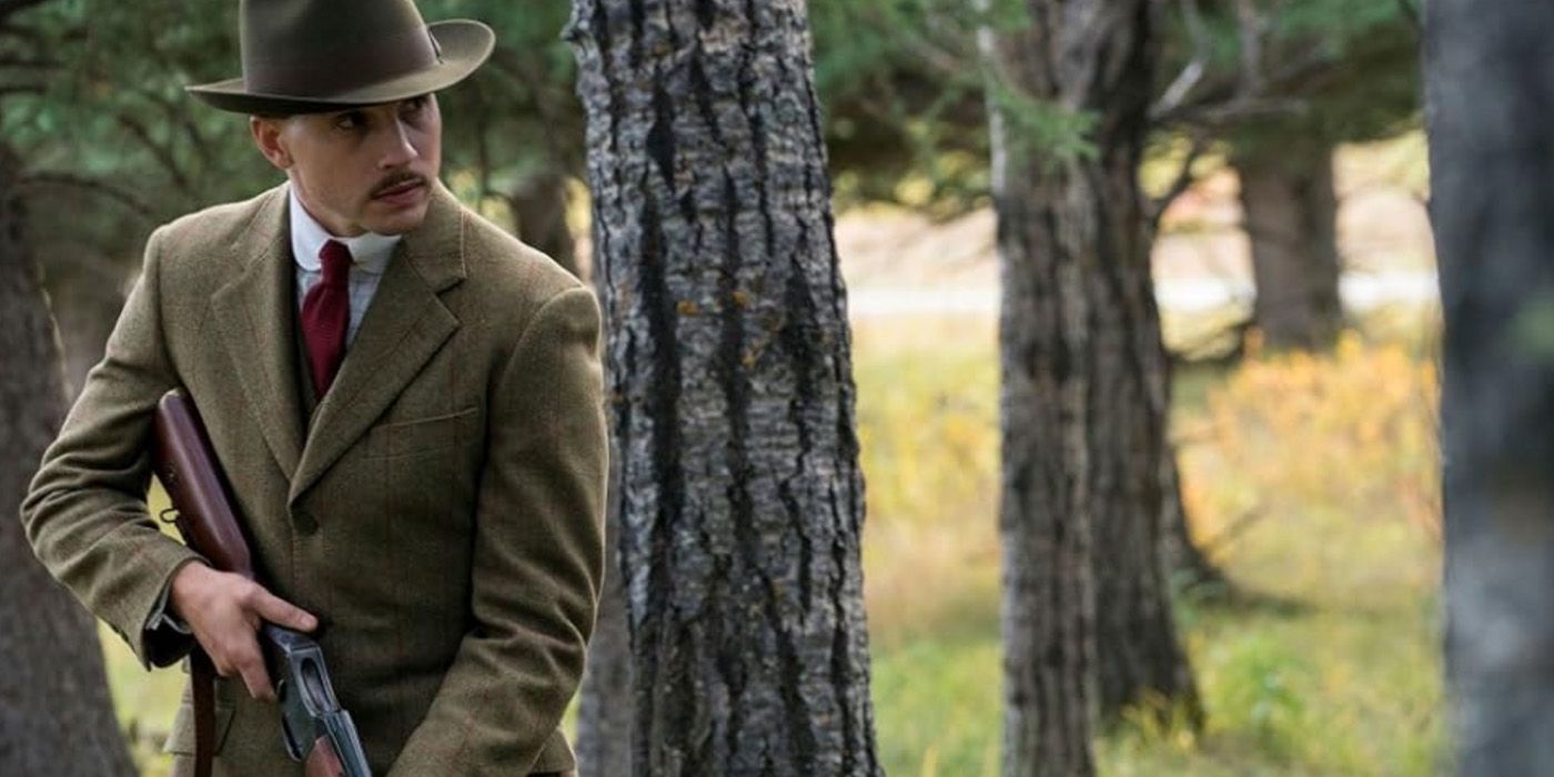 Creeley Turner (Logan Marshall-Green) hunts in the woods on 'Damnation'.