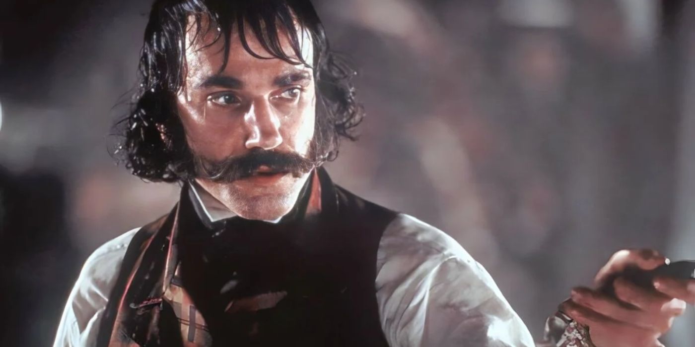 close-up of Daniel Day Lewis as Bill the Butcher in Gangs of New York