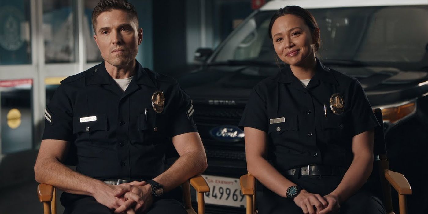 Eric Winter and Melissa O&rsquo;Neil in The Rookie