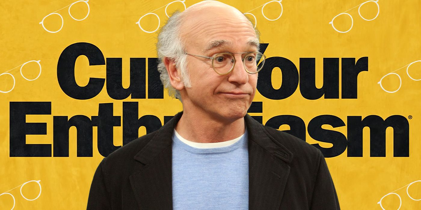 Custom image of Larry David with Curb Your Enthusiasm written behind him. 