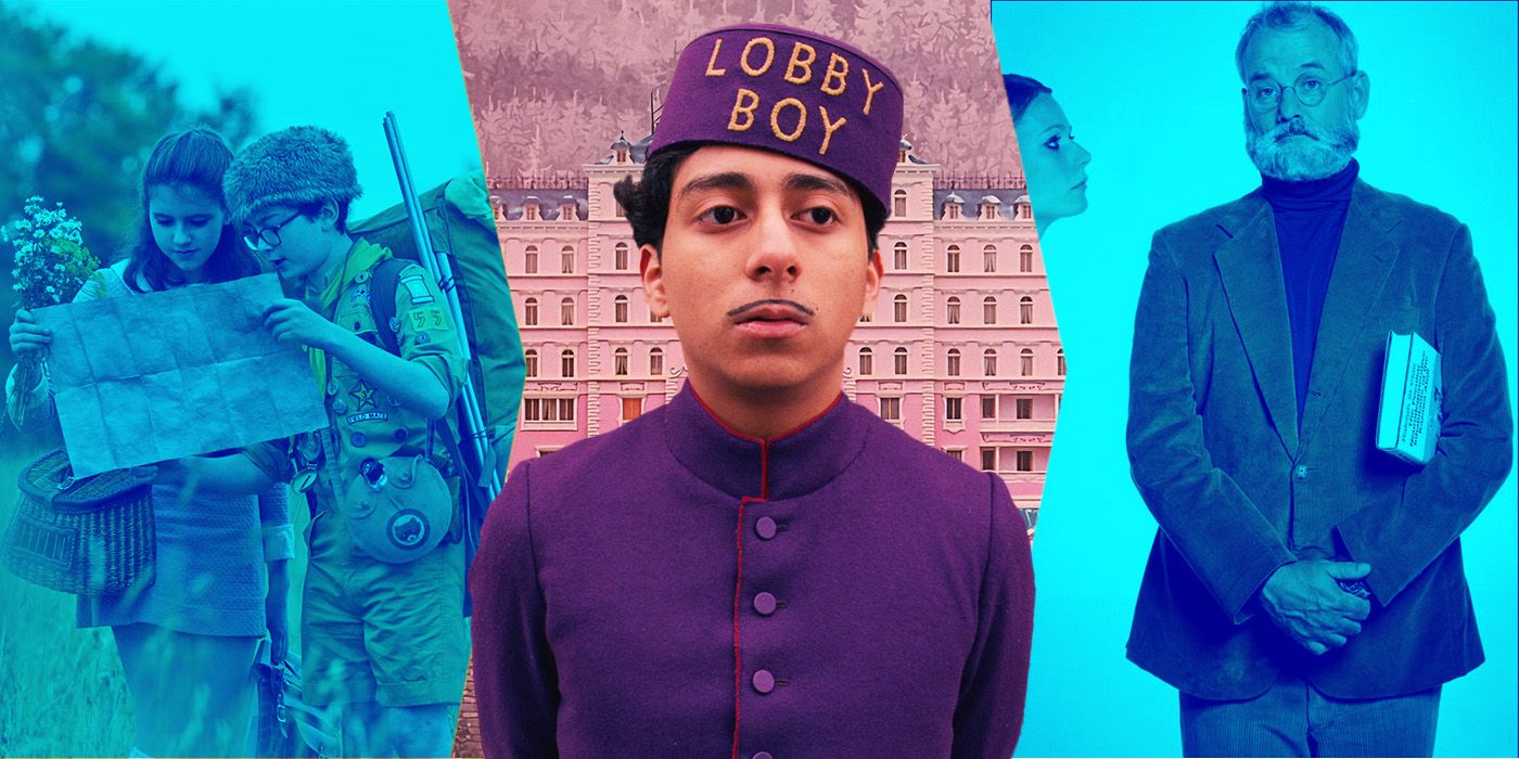 Custom image with characters from Moonrise Kingdom, The Grand Budapest Hotel, and The French Dispatch