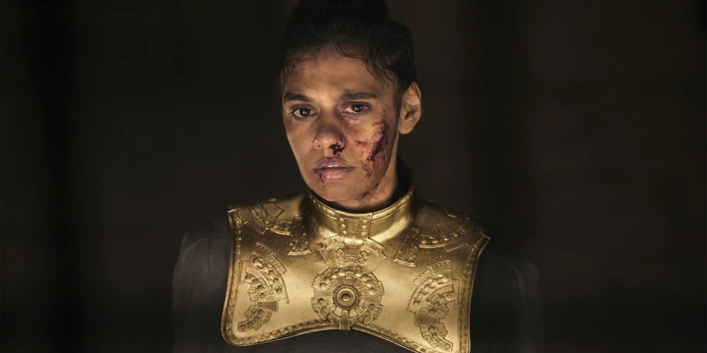 Egwene in a damane collar