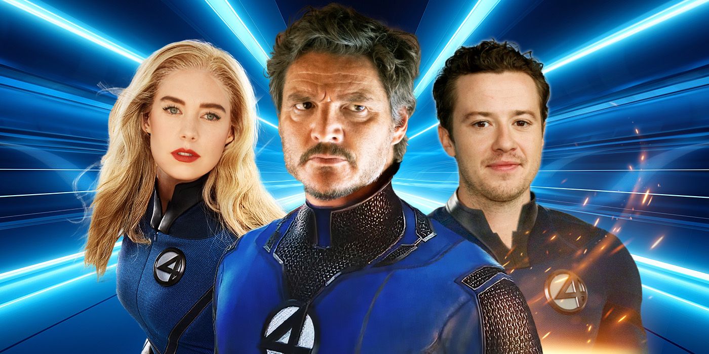 fantastic four character guide 2025, vanessa kirby, pedro pascal, and joseph quinn in Fantastic Four suits