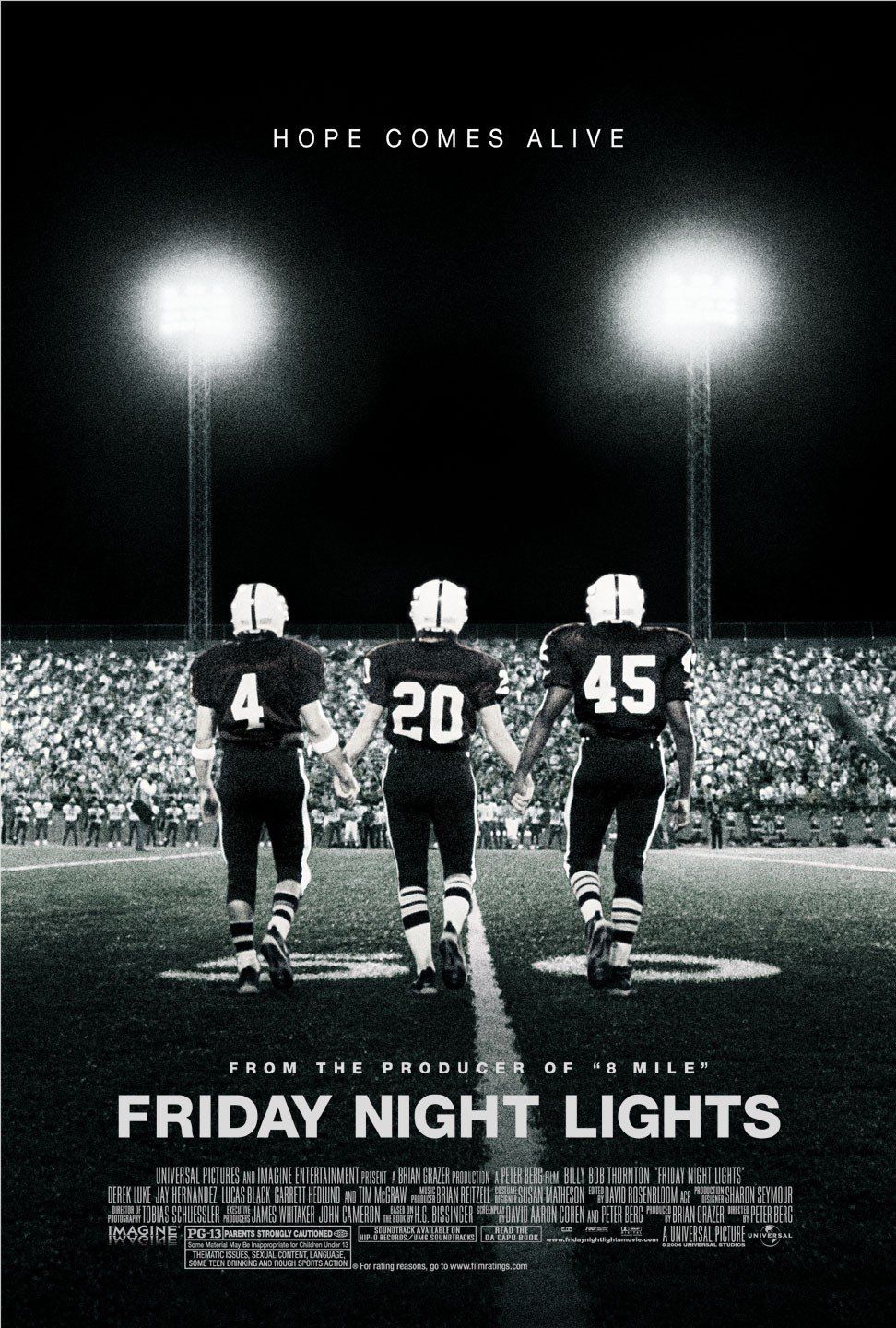 The official poster for the Friday Night Lights movie