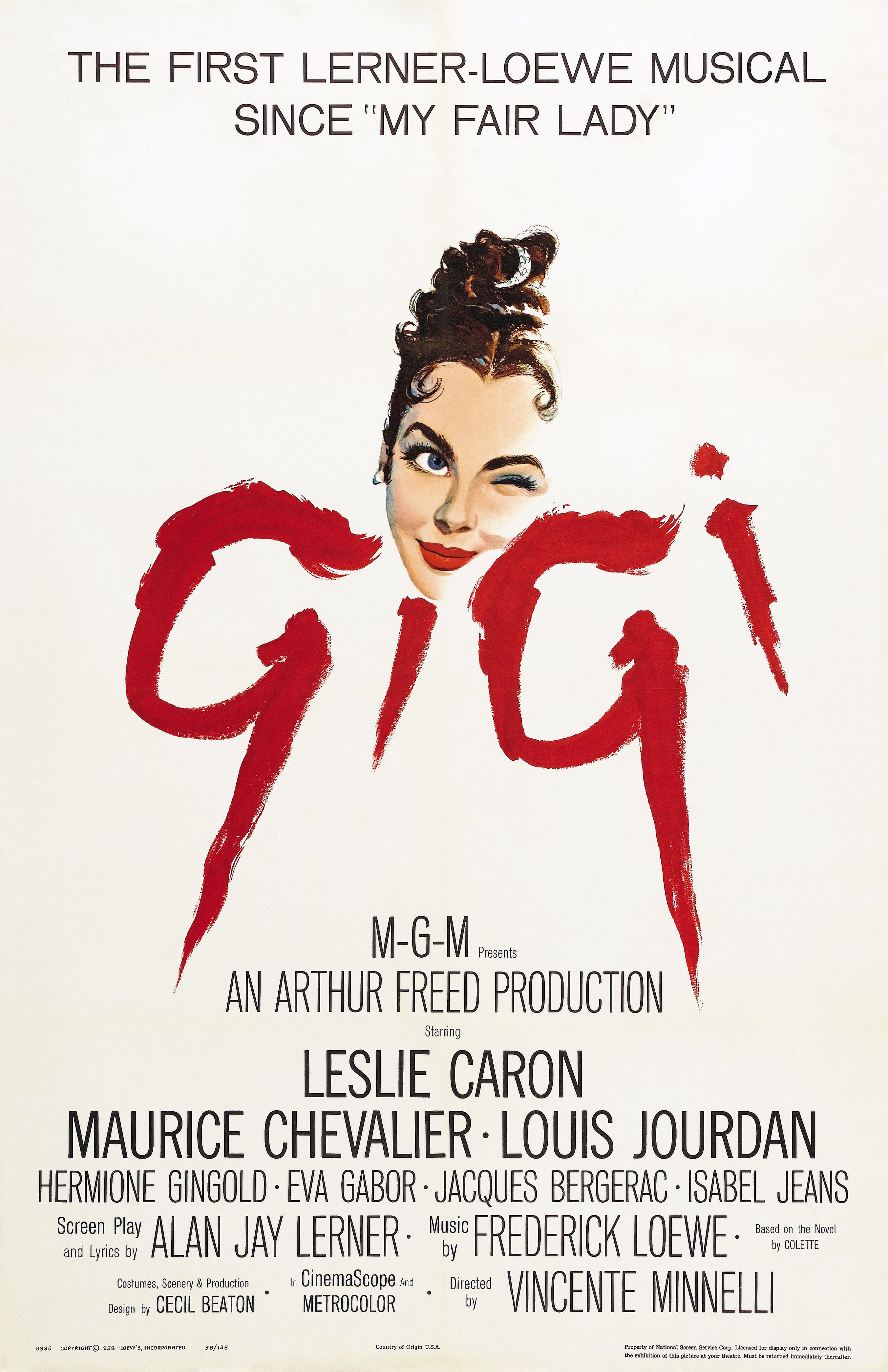 Gigi 1958 Film Poster