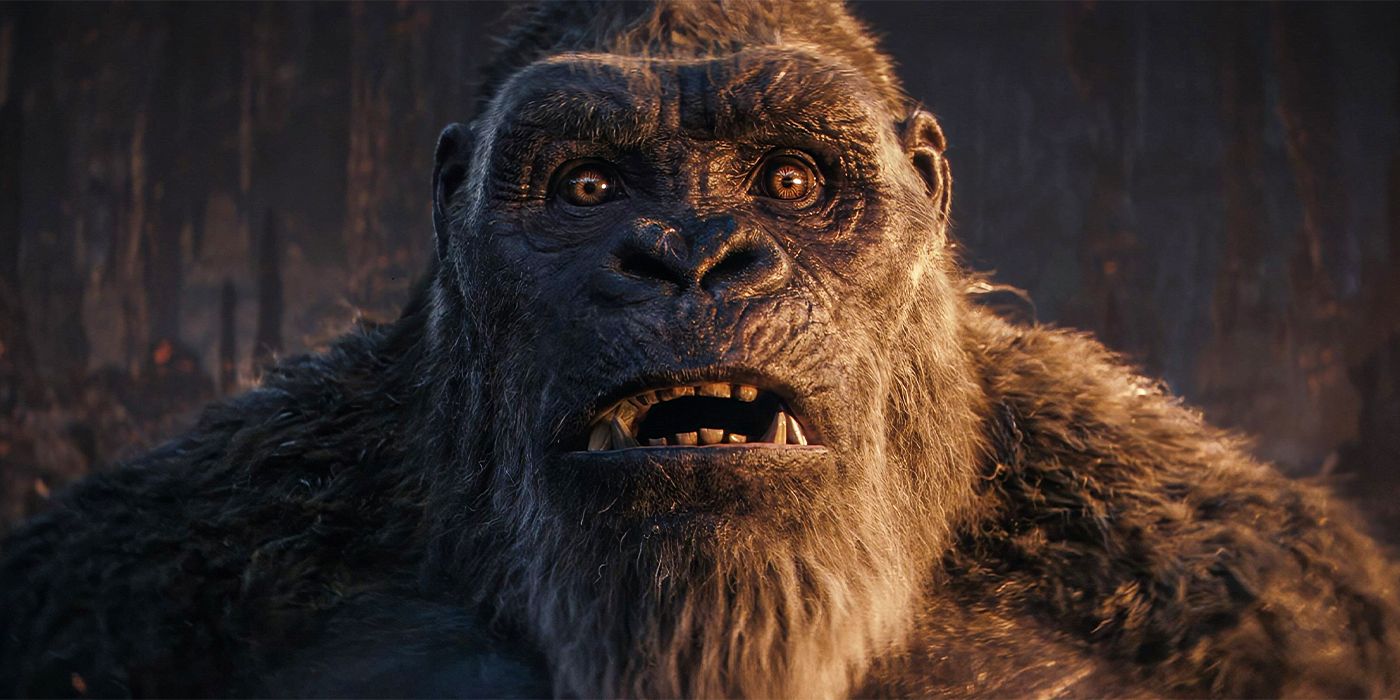 King Kong looking shocked in Godzilla x Kong The New Empire