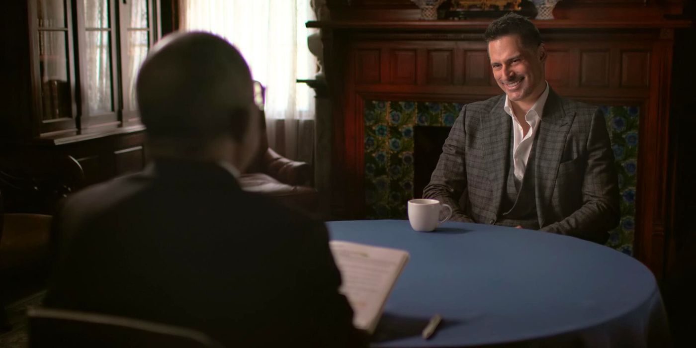 Henry Louis Gates Jr. and Joe Manganiello smile on 'Finding Your Roots'