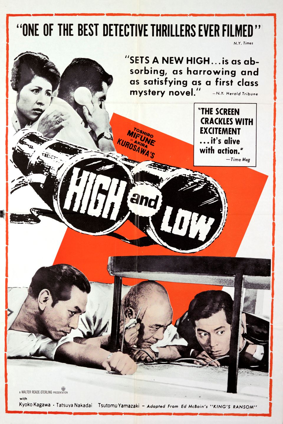 Cartel de la película del director Akira Kurosawa
