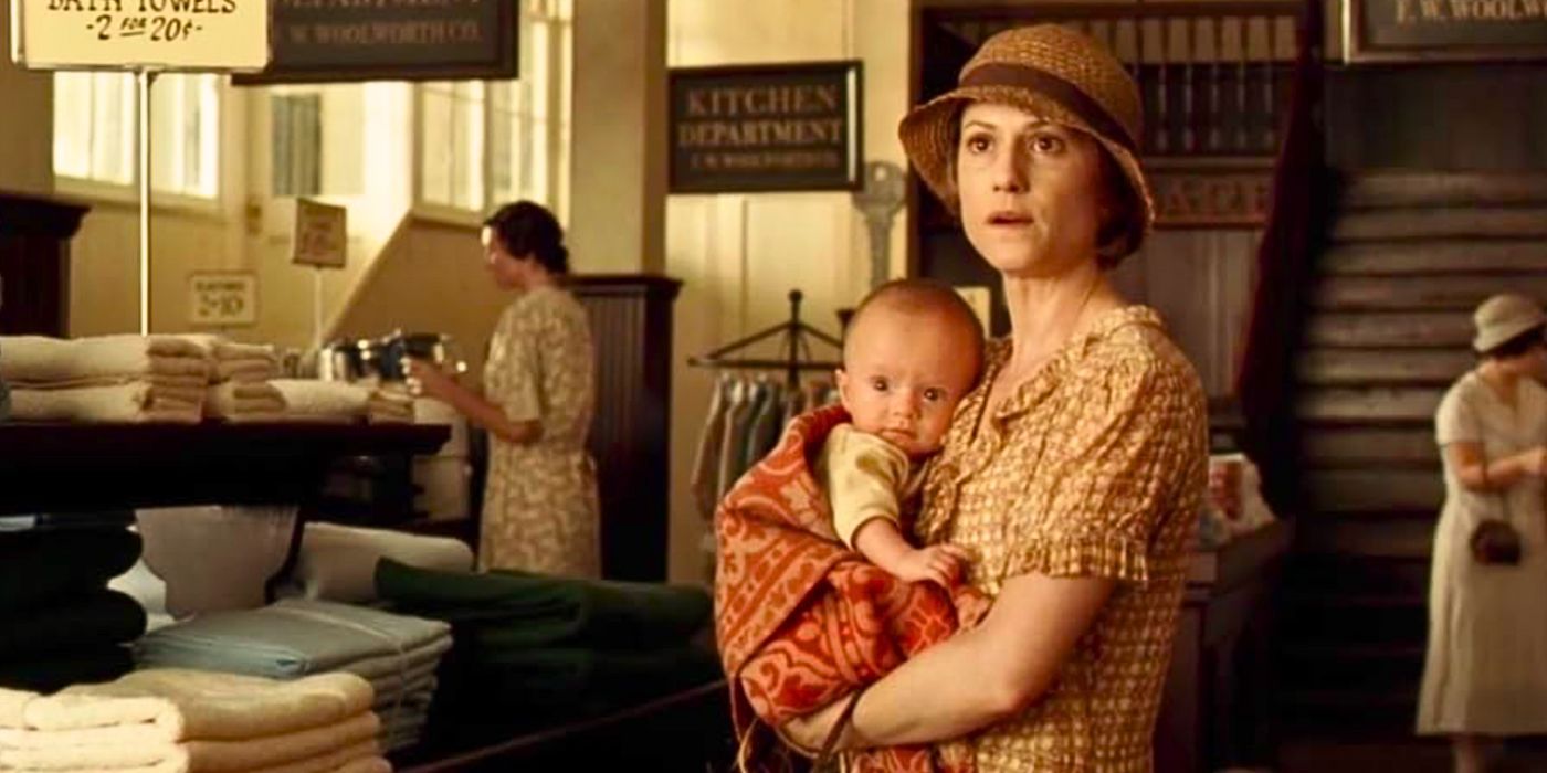 Holly Hunter goes shopping with her children in O Brother, Where Art Thou?