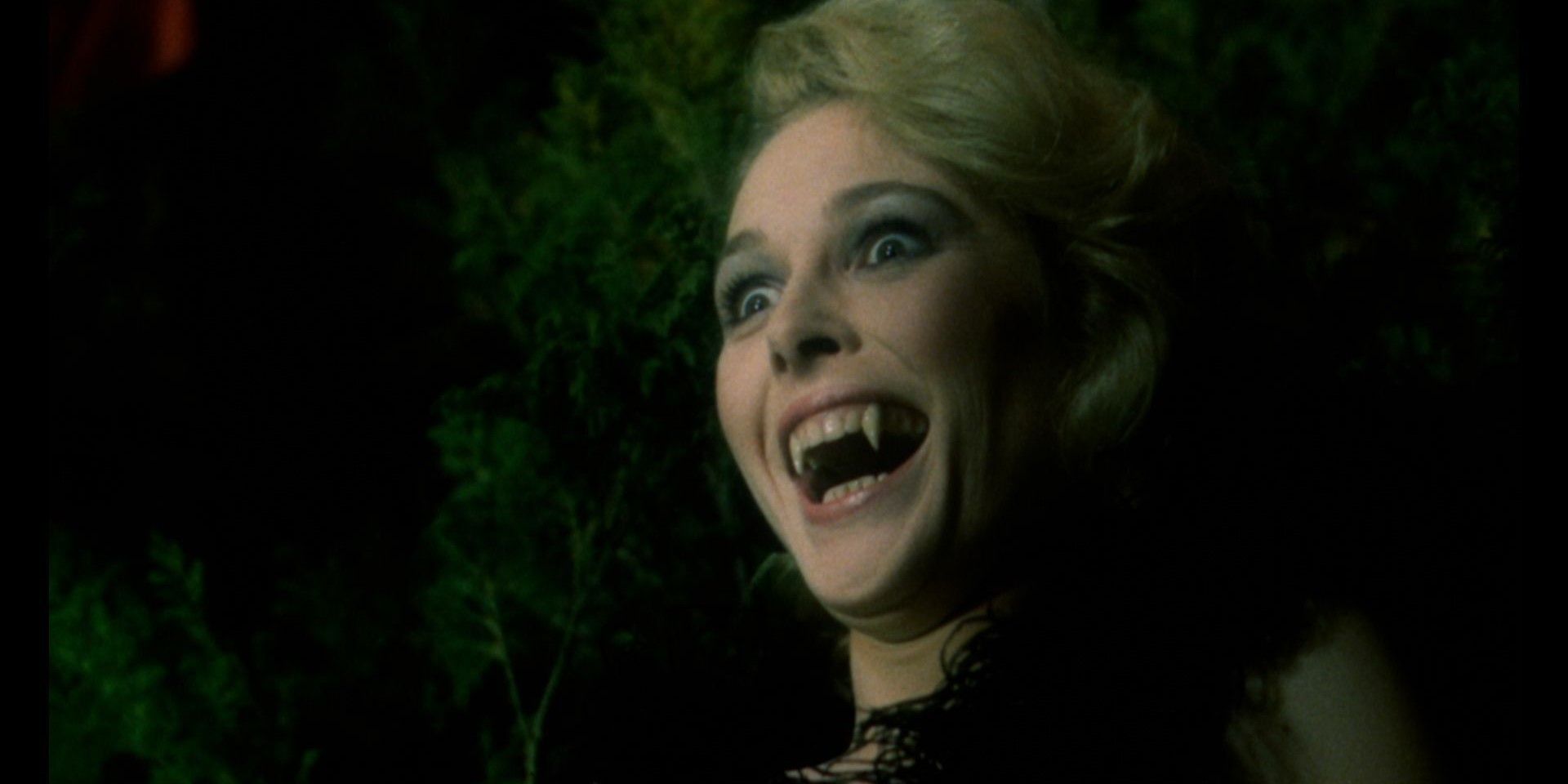 Katarzyna Walter bears her fangs as a vampire in I Like Bats.