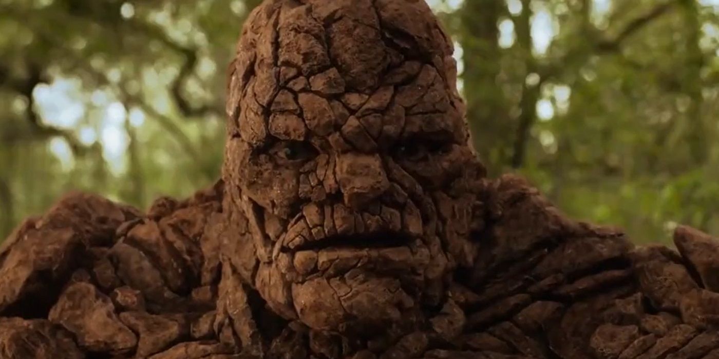 Jamie Bell as The Thing out in the woods in 2015&rsquo;s Fantastic Four