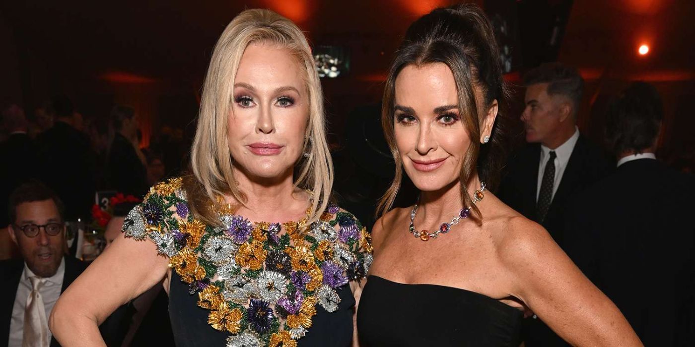 Kathy Hilton y Kyle Richards asisten a la Fundación Elton John contra el SIDA.