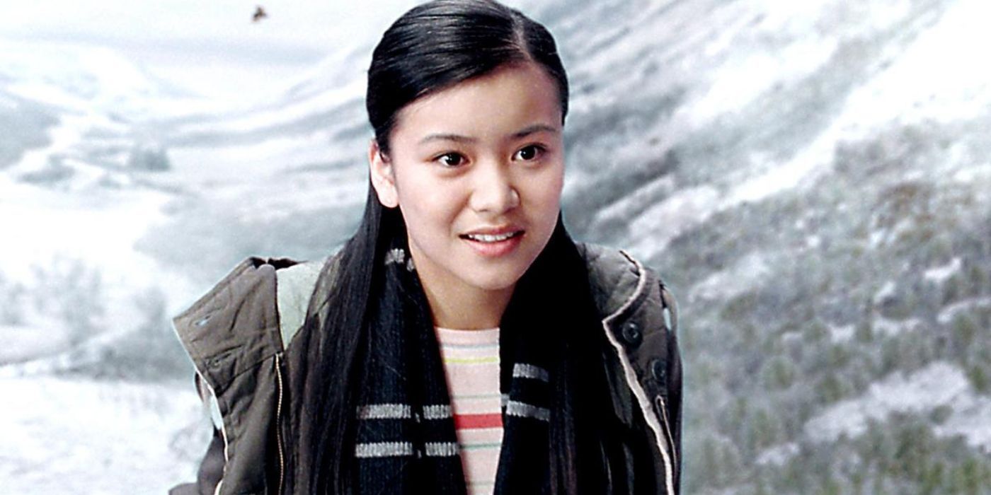 Cho Chang smiling softly in Harry Potter and the Goblet of Fire.