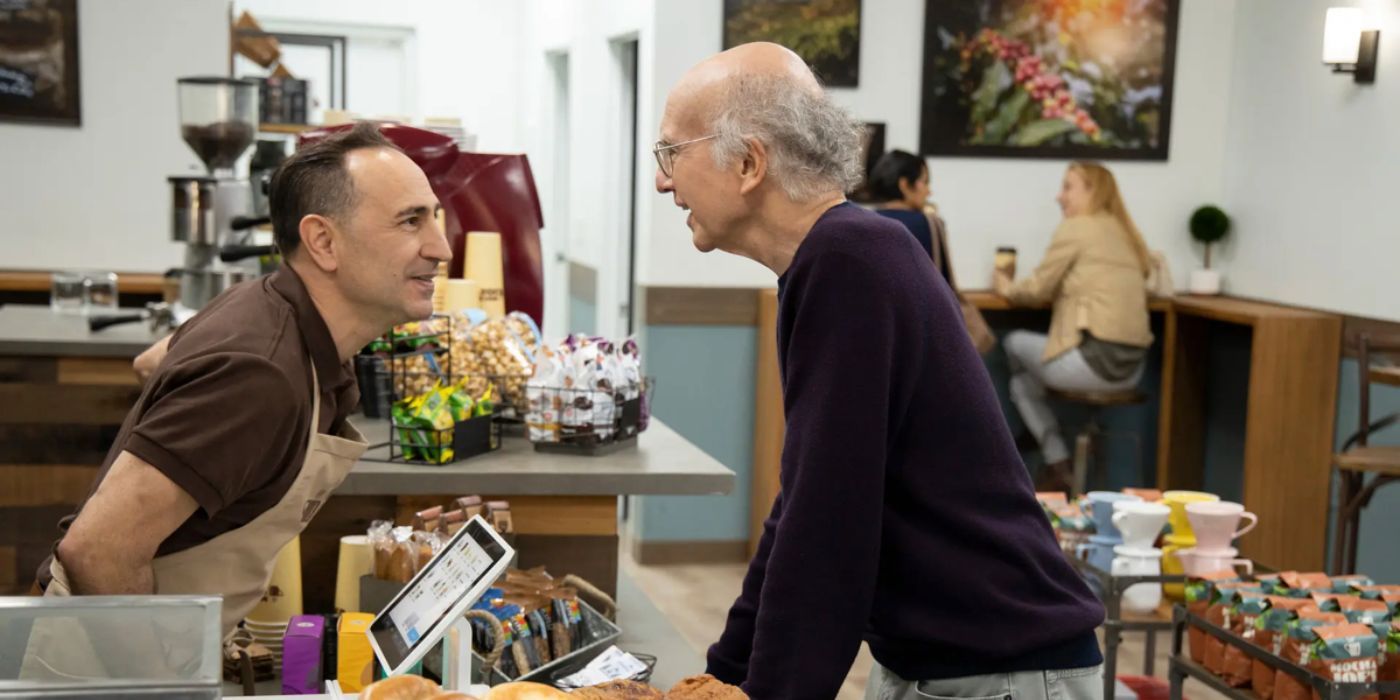 Larry David and Mocha Joe open competing coffee shops in Curb Your Enthusiasm.