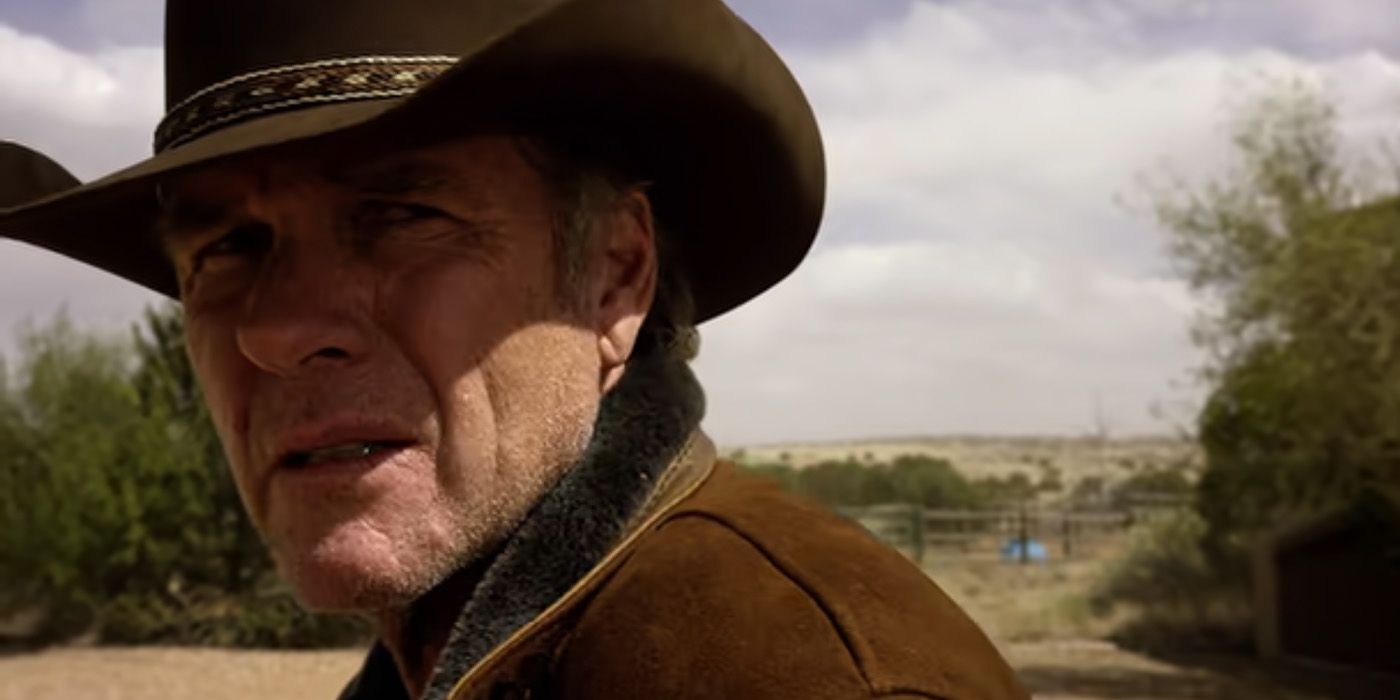 Sheriff Walt Longmire (Robert Taylor) stares in the 'Longmire' episode "High Noon"