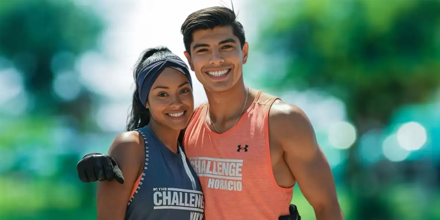 Nurys and Horacio smile on 'The Challenge'